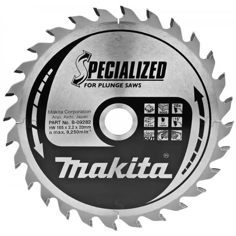 MAKITA B-33009 Sägeblatt 165x20 28Z == old B-09282 Direktkauf