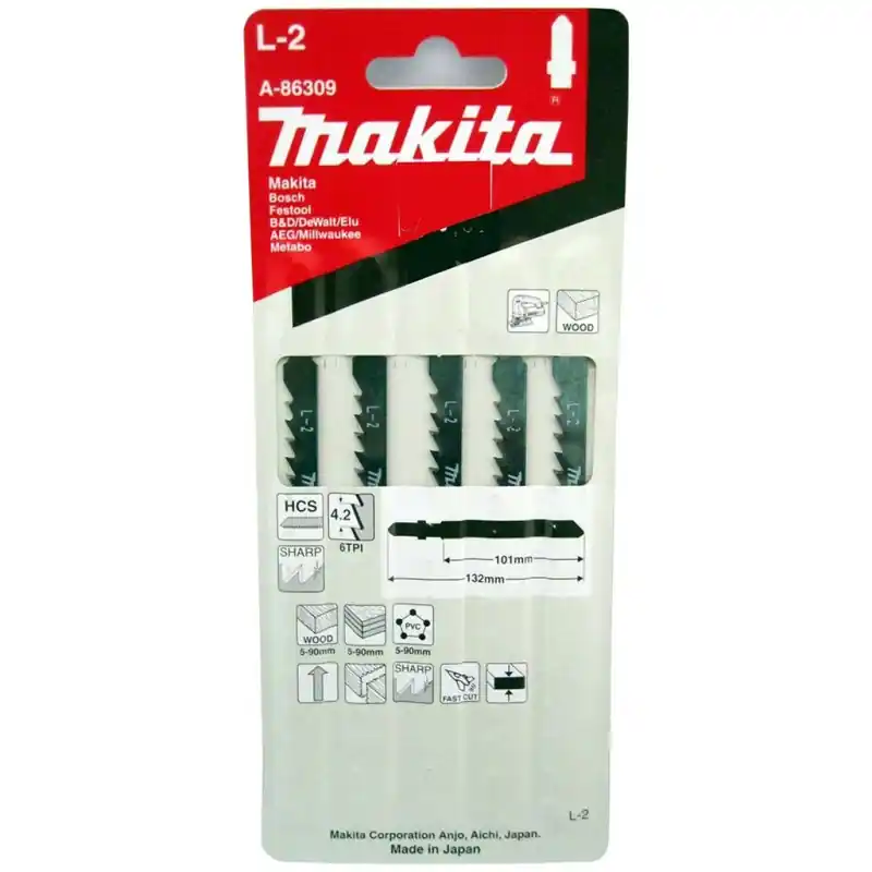 Abverkauf Makita A-86309 Stichsägeblatt 101mm, L-2 5St.