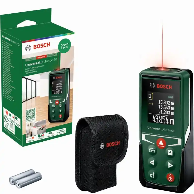 Beliebt BOSCH UniversalDistance 50 Digitaler Laser-Entfernungsmesser 0603672801