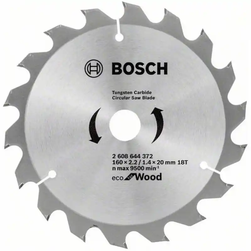 Bosch Kreissägeblatt Eco for Wood, 160x20x2,2/1,4 z18, 2608644372 Finale Aktion