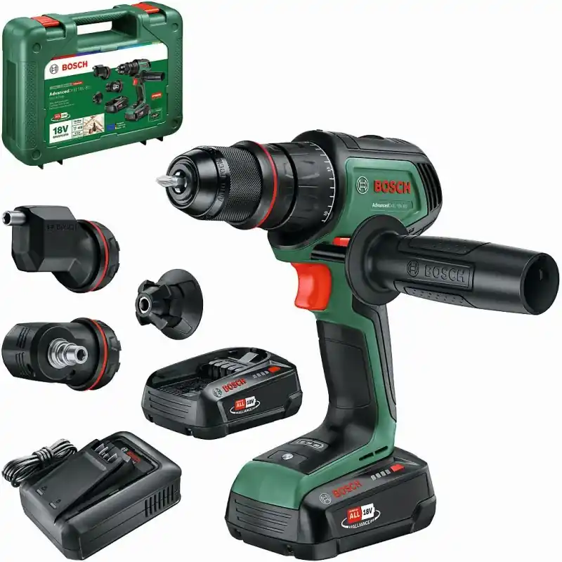 BOSCH AdvancedDrill 18V-80 QuickSnap Akku-Bohrschrauber, 2 x 2,5-Ah-Akku 06039E2004 Rabatt