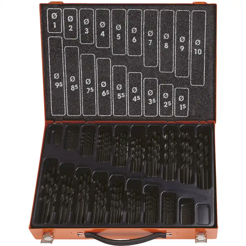 PROJAHN Eco Spiralbohrer Set 170-tlg. HSS-R DIN 338 Ø 1 - 10 mm Zylinderschaft Kracherpreis