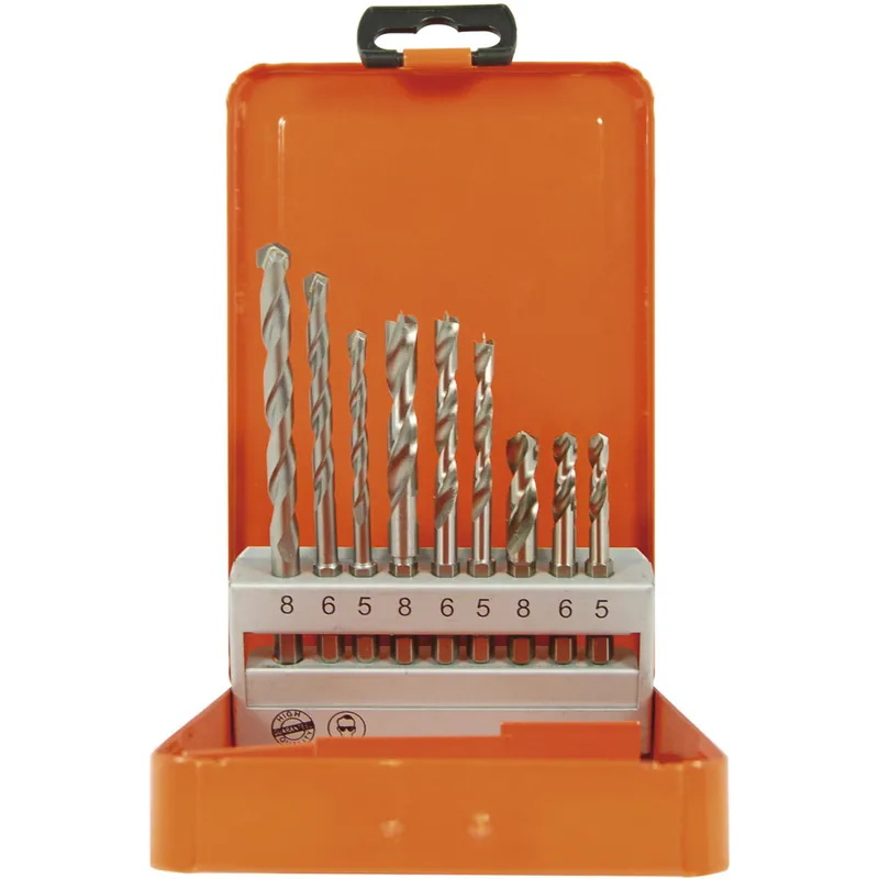 Sichere Zahlung PROJAHN Spiralbohrer Set 9-tlg. für Stahl/Stein/Holz Ø 5 - 8 mm 1/4" 6-kant Schaft