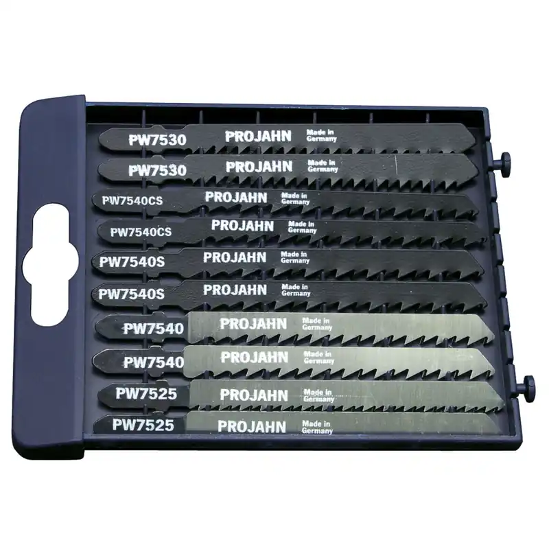 Preisreduziert PROJAHN HolzPRO Stichsägeblätter Set 10-tlg. für Holz/Kunststoff 75 mm mit Einnockenschaft