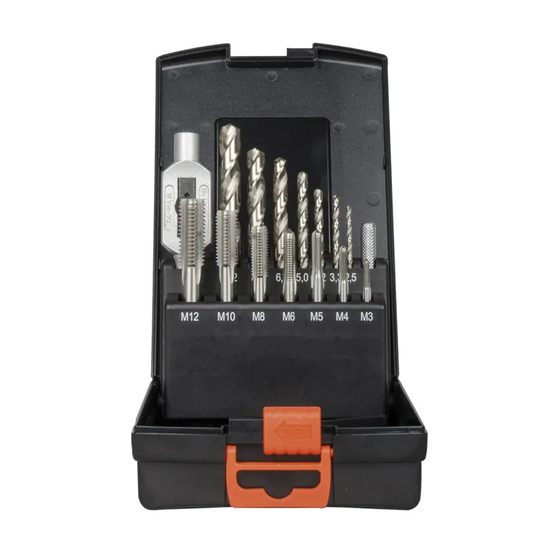 Knallerangebot PROJAHN Einschnitt-Gewindeschneidzeug Set 15-tlg. M3 - M12 für Maschinen und Handgebrauch
