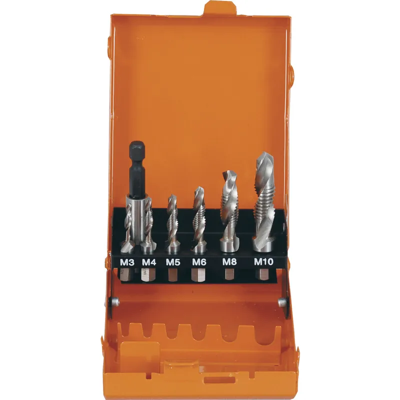 Preiswert PROJAHN Kombi-Gewindebohrer-Bit Set 7-tlg. HSS-G M3 - M10 1/4" 6-kant Schaft