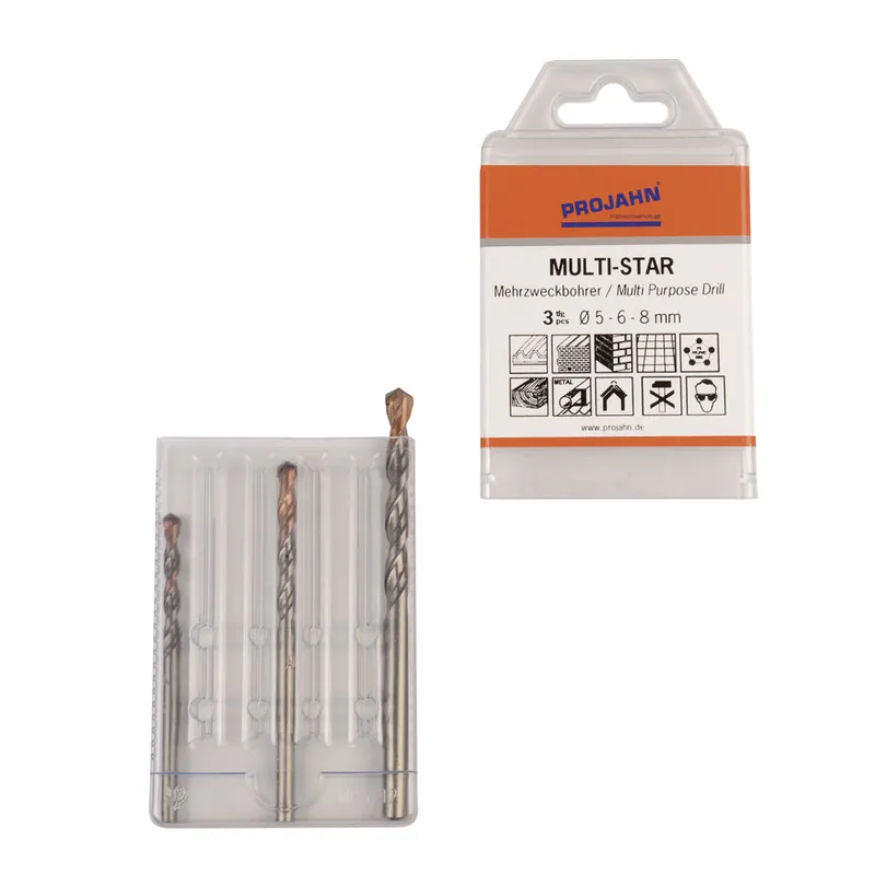 PROJAHN Multi-Star Mehrzweckbohrer Set 3-tlg. Ø 5 - 8 mm Zylinderschaft Knallerangebot