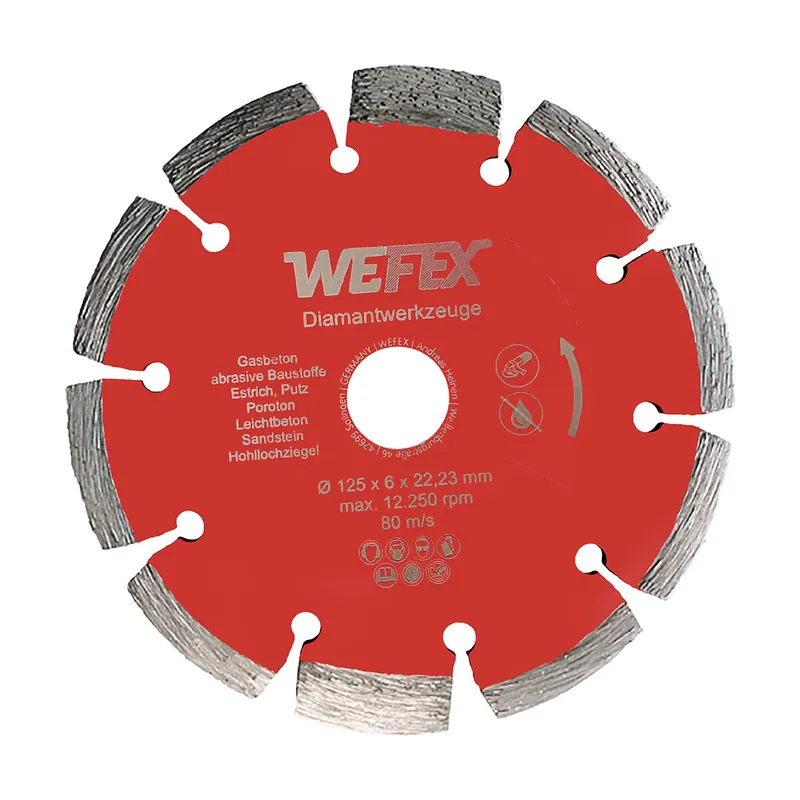 Mega-Angebot Diamant-Trennscheibe Mörtelräumer Ø 115 - 125 mm Breite 4,5 mm Aufnahme 22,23 mm