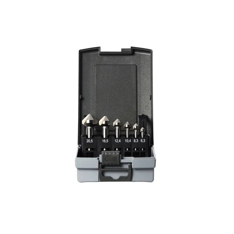PROJAHN Eco Kegelsenker Set 6-tlg. HSS-Co 5% Ø 6,3 - 20,5 mm Zylinderschaft Echt