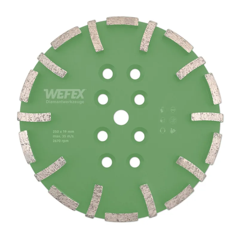 Diamant-Schleifteller Beton Star Ø 250 mm Aufnahme 19,0 mm/8 NL Bestseller