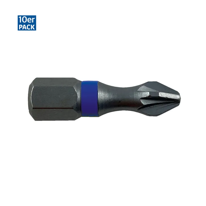 PROJAHN 1/4" Impact Bit PZ2 Pozidriv Nr.2 L25 mm 10er-Pack Preis Gesenkt