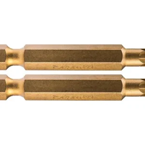 Neu Im Sortiment FORTUM Pozidriv-Kreuzbit, 2er-Set, PZ 1 x 50 mm, Titan-Finish, S2 4741381
