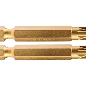 Preis Gesenkt FORTUM Pozidriv-Kreuzbit, 2er-Set, PZ 3 x 50 mm, Titan-Finish, S2 4741383