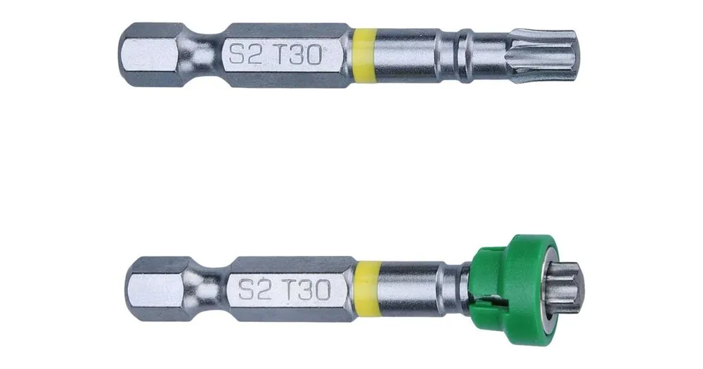 Preis Gesenkt FORTUM Bits Set, 2 Stück, TORX mit Magnetkappe, T 30 x 50 mm, S2 4741487