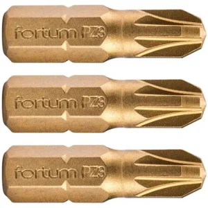 Must-Have FORTUM Pozidriv-Kreuzbit, 3er-Set, PZ 3 x 25 mm, Titan-Finish, S2 4741373