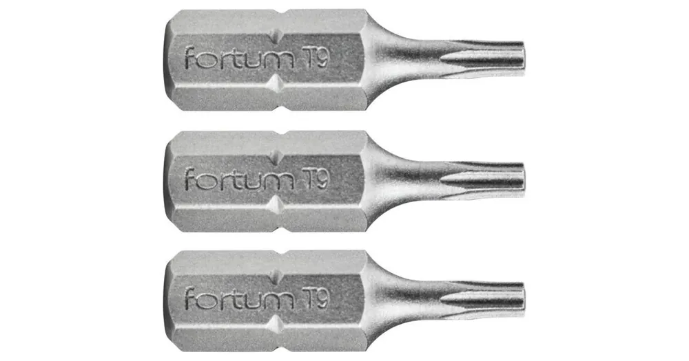 Sonderaktion FORTUM TORX-Spitze, 3er-Set, T 9 x 25 mm, S2 4741409