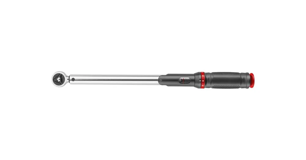 Zertifiziert FORTUM Drehmomentschlüssel mit Skala, 1/2", 40-200 Nm, 72 Zähne, CrV 4700215