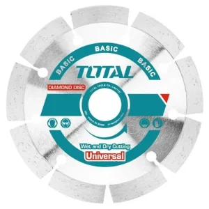 TOTAL Diamant-Trennscheibe, segmentiert, Trocken- und Nassschnitt TAC2111153 Schneller Versand