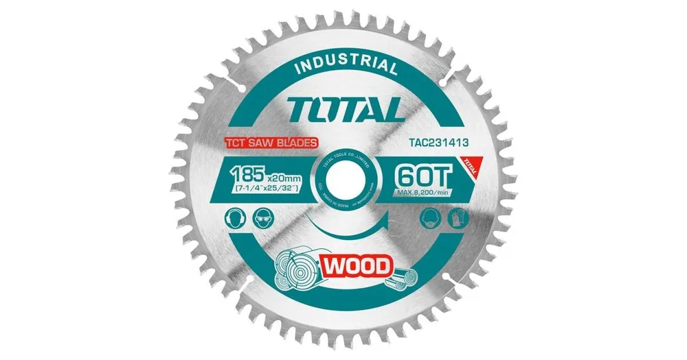 TOTAL Sägeblatt, 185 mm, 60T, Industrie TAC231413 Kracherpreis