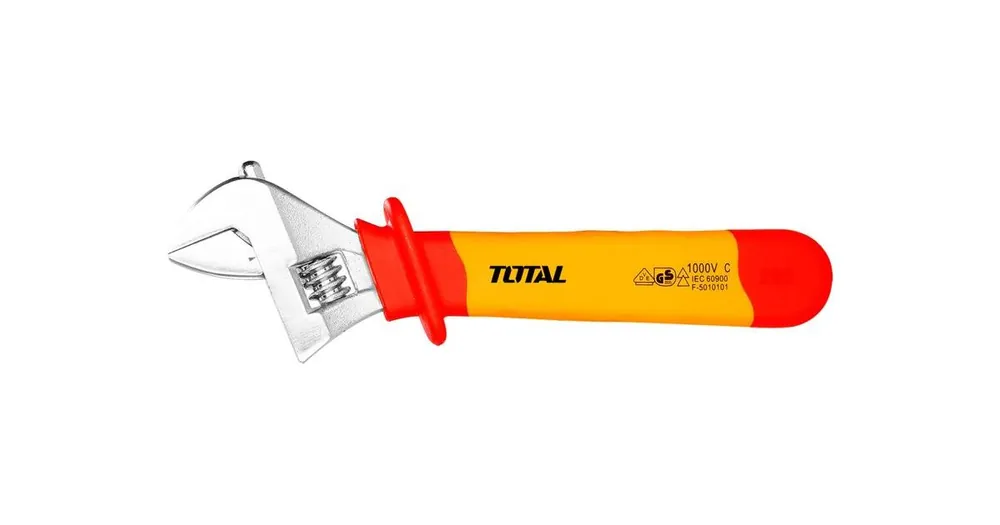 Jetzt Bestellen TOTAL Elektriker-Rollgabelschlüssel, 200 mm, 1000 V, Industrie THIADW081
