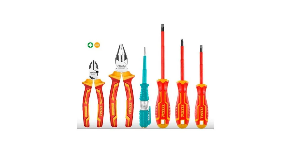 Markenprodukt TOTAL Elektriker-Werkzeuge, 6er-Set, Industrie THKIST3062