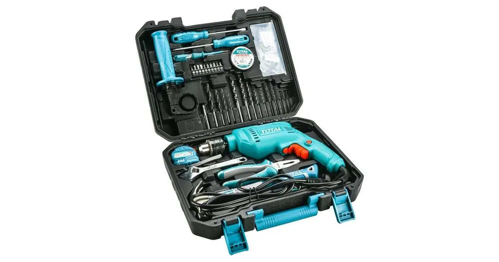 Neu Im Sortiment TOTAL Bohrhammer mit Werkzeugen, 680 W, 115-teilig THKTHP1152