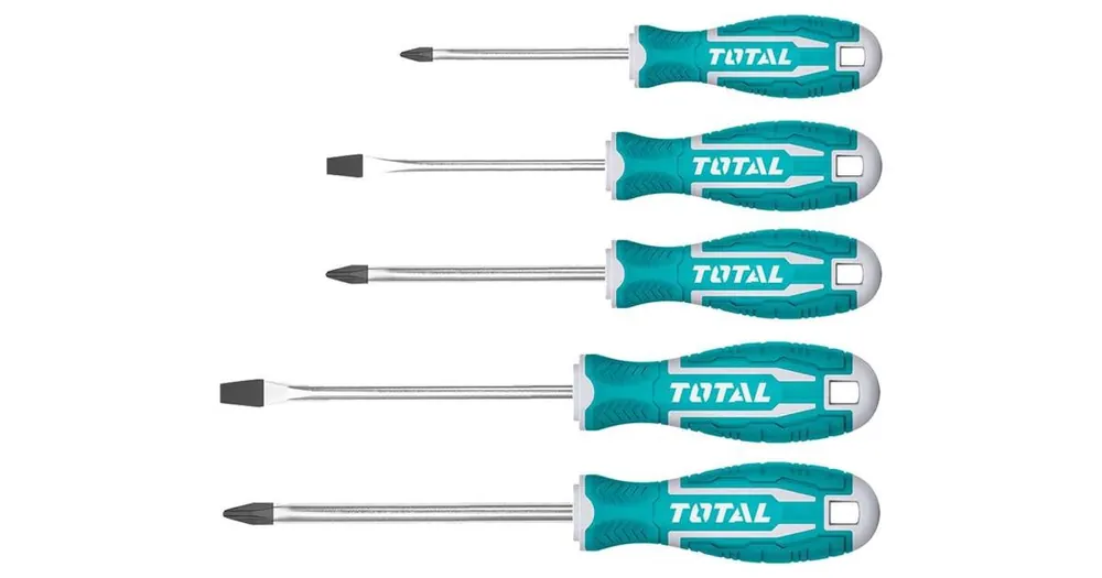 Expressversand TOTAL Schraubendreher, 5-teiliger Satz, CrV THT2506052