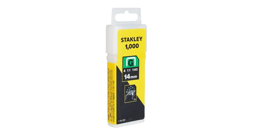 Super-Preis STANLEY Heftklammern 14 mm Typ G - 1.000 Stück 1-TRA709T