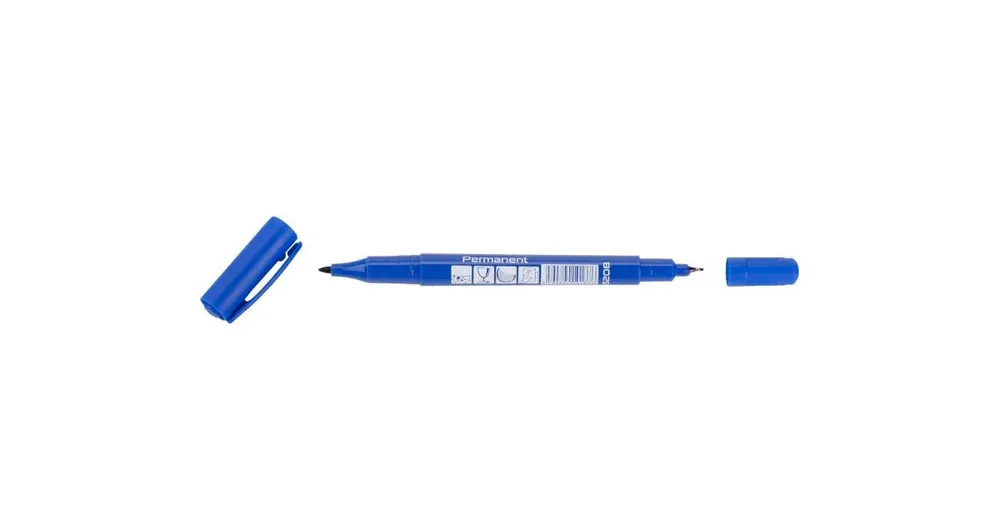 Expressversand LEVIOR Permanentmarker (fix) doppelseitig blau 140 mm 13208.01
