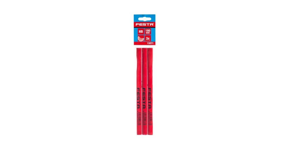 Abverkauf FESTA Zimmermannsbleistift 180 mm HB, 3er-Set, 13271.01