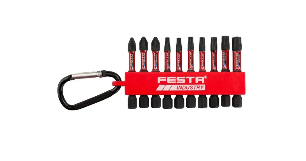 Direktkauf FESTA Torsionsbit-Set INDUSTRIE PH-PZ-TORX S2 1/4" 50mm 10 Stück 18432.01