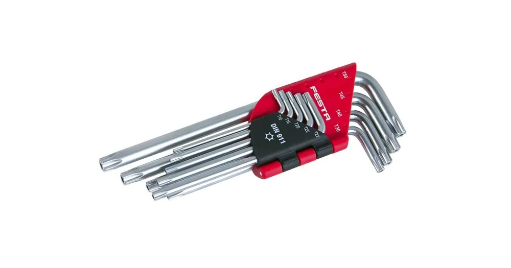 FESTA Satz L-Schlüssel TORX CrV T10-T50 9-teilig 18497.01 Abverkauf