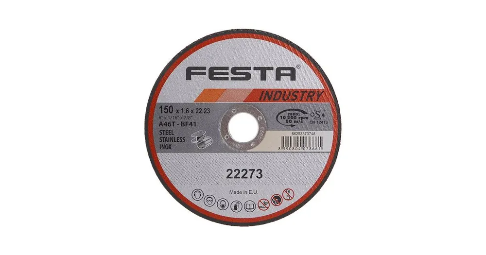 FESTA Trennscheibe INDUSTRIE für Metall 150x1,6x22,2mm 22273.01 Super-Preis