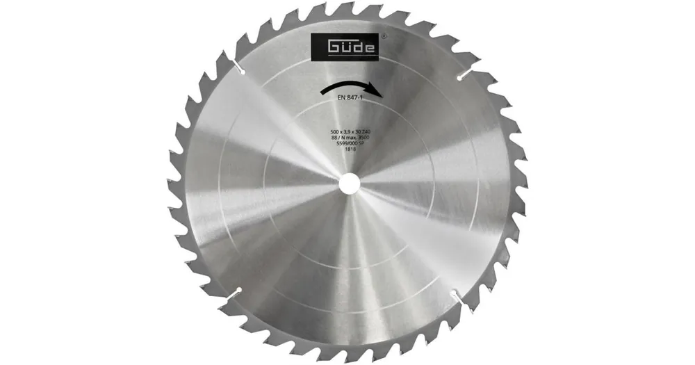GÜDE Holzsägeblatt HM 500x30x3,6 - 40Z 1818 Sonderangebot
