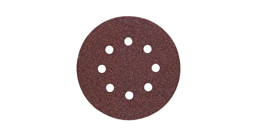 HIKOKI 10 Schleifscheiben 125 mm P320, Klettverschluss, rot 753109 Kracherpreis