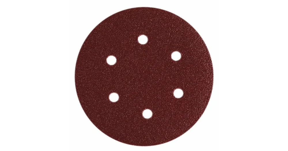 HIKOKI 10 Schleifscheiben 150 mm P150, Klettverschluss, rot 753116 Expressversand