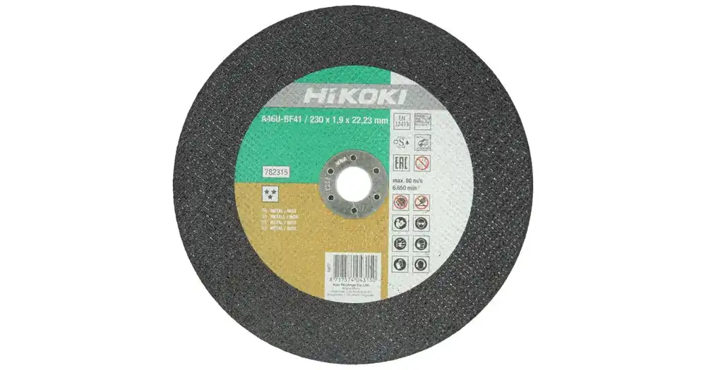 Top-Angebot HIKOKI Trennscheibe 230x1,9x22,23 mm, flach, brillant, Edelstahl, *** 782315