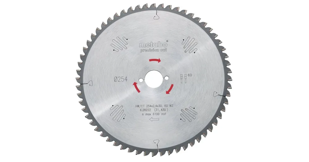 Kracherpreis METABO Sägeblatt „Präzisionsschnitt Holz – Profi“, 210 x 30 mm, 40 Zähne, 3° 628037000