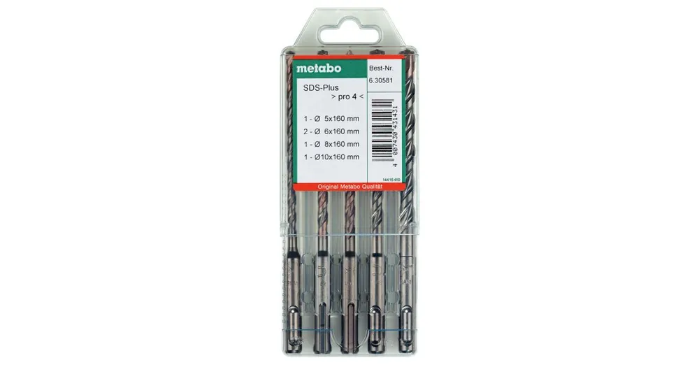 Sichere Zahlung METABO SDS-Plus Bohrerset (5 Stück) 630581000