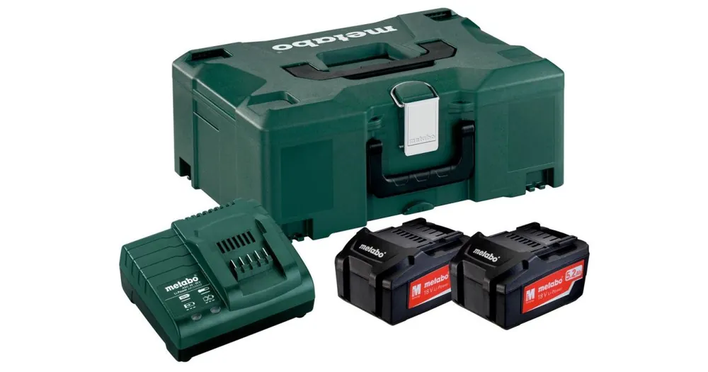 Super-Preis METABO Basisset (Ladegerät + Akkus) 18V / 2 x 5,2 Ah, ASC 30 - 36 V + Koffer 685065000