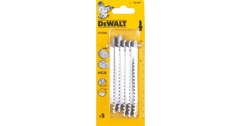 Neu Im Sortiment DeWALT HCS Sägeblatt für Holz, 116 mm (5 Stück) DT2048