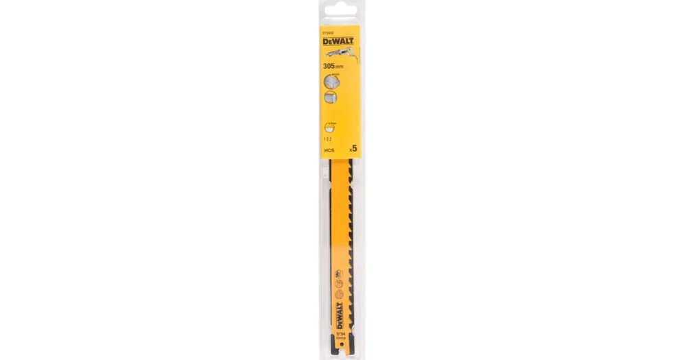 Günstig DeWALT Sägeblatt 305 mm für schnelle und grobe Lichtbogenschnitte in Holz (5 Stück) DT2432
