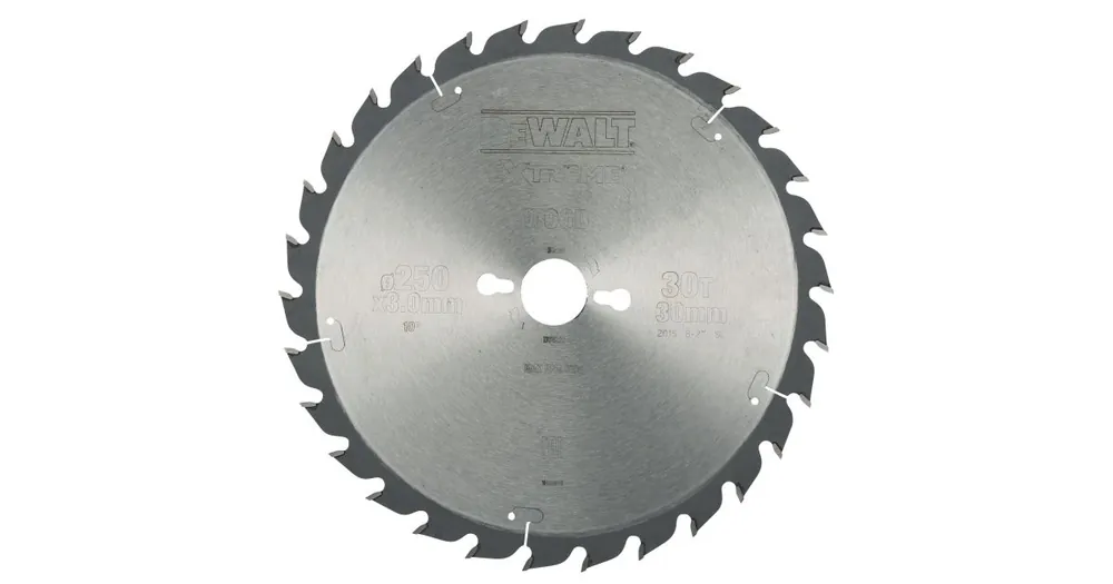 Versand Am Gleichen Tag DeWALT Sägeblatt ATB 20° 250 x 30 mm, 30 Zähne, Universalschnitt DT4226
