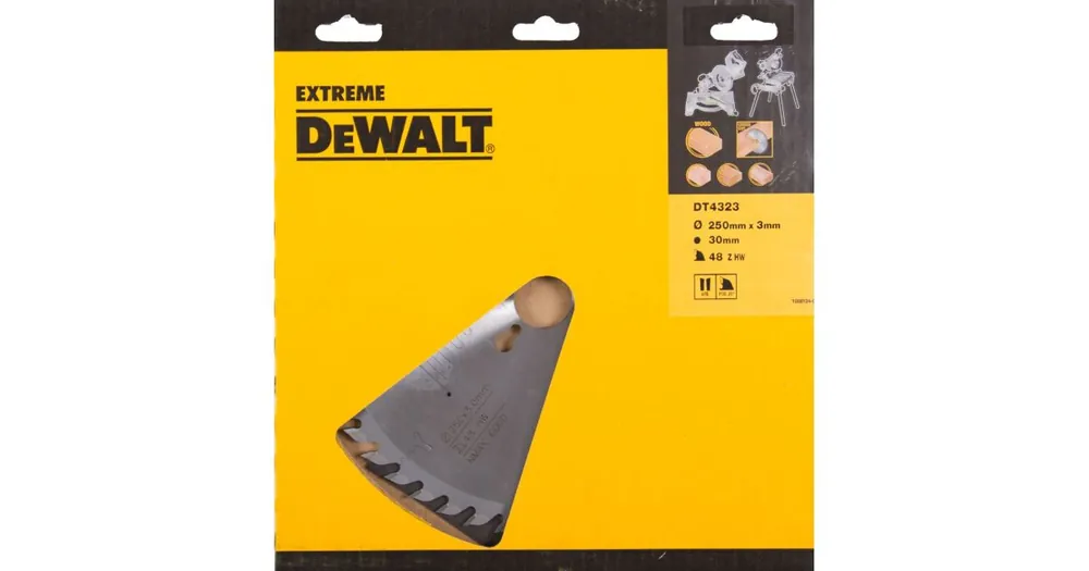 DeWALT Sägeblatt ATB 10° 250 x 30 mm 48 Zähne DT4323 Top-Preis