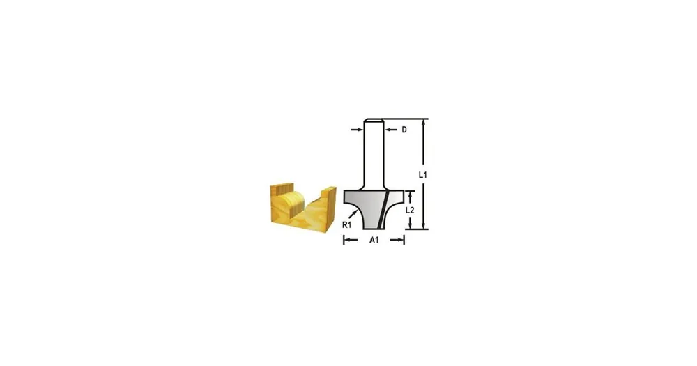Beliebt MAKITA Profilfräserschaft 8 mm, 38,1x28,6x60 mm D-48175