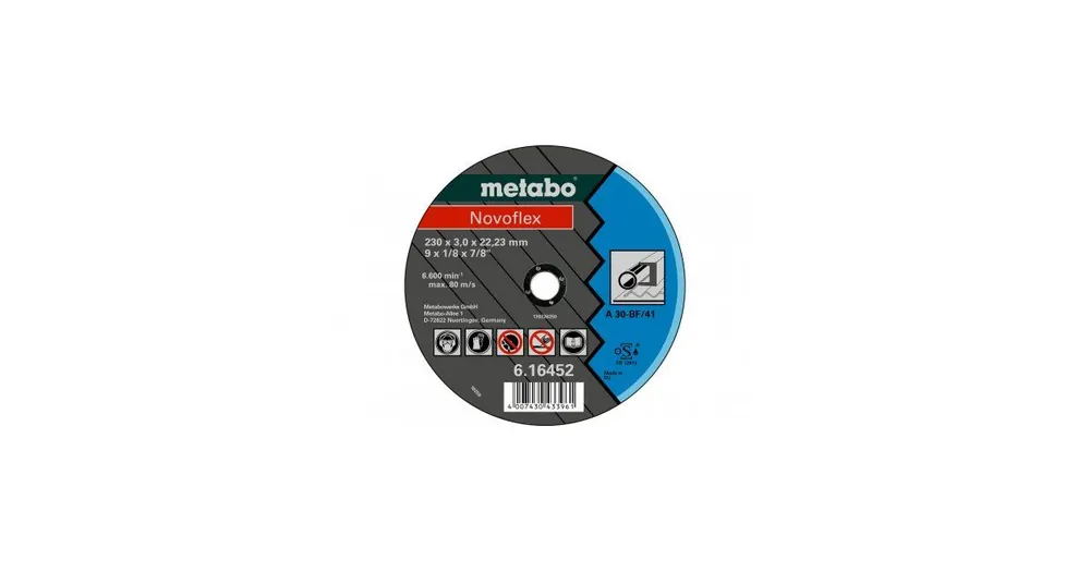 METABO Schleifscheibe Novoflex 180 x 3,0 x 22,23 Stahl, TF 42 616457000 Knallerangebot