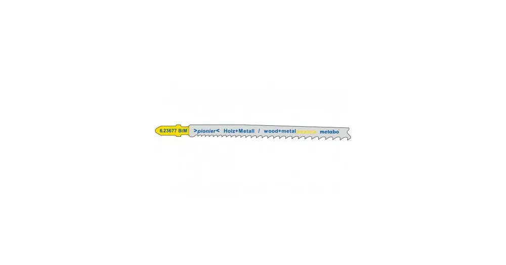 Rabatt METABO Sägeblätter für Stichsägen „UNIVERSAL HOLZ + METALL“ 106 mm / Progressor (25 Stück) 623621000