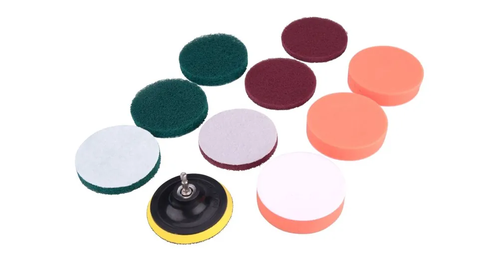Extol Craft Set Reinigungs-/Polieraufsätze für Bohrmaschinen, 10-teilig, Durchmesser 100 mm, 3x3 Typen 904002 Ausverkauf