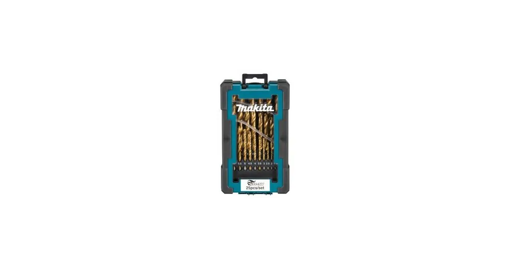 MAKITA Metallbohrer-Set HSS-TiN 1-13 mm (je 0,5 mm), 25-tlg., 6-tlg.-Packung D-72235-6 Versand Am Gleichen Tag