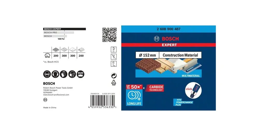 Jetzt Kaufen BOSCH EXPERT Locher Baumaterial 152 mm 2608900487